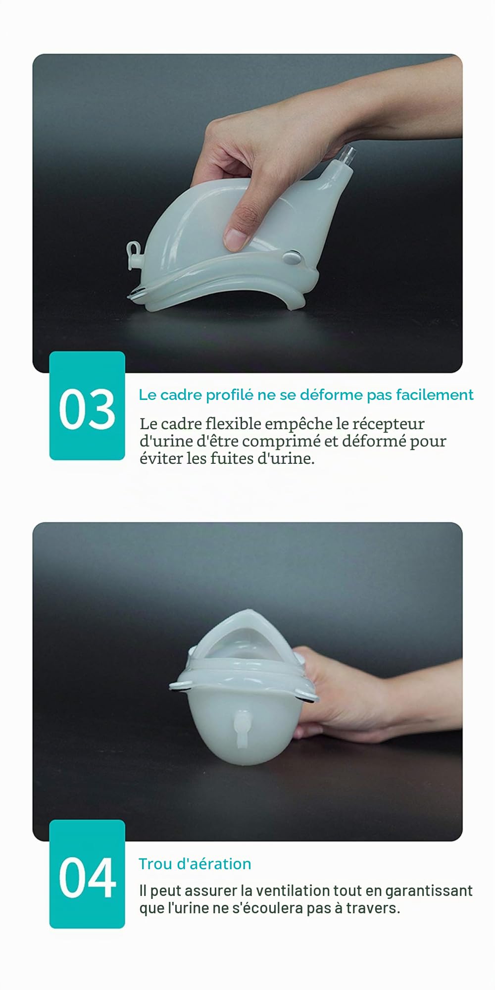Sac d'urine réutilisable pour homme et femme, collecteur d'urine, urinoir en silicone, adultes, homme, femme, sac à pipi âgé, urinoir avec sacs d'urine, utilisation en extérieur (Elderly Men Type)