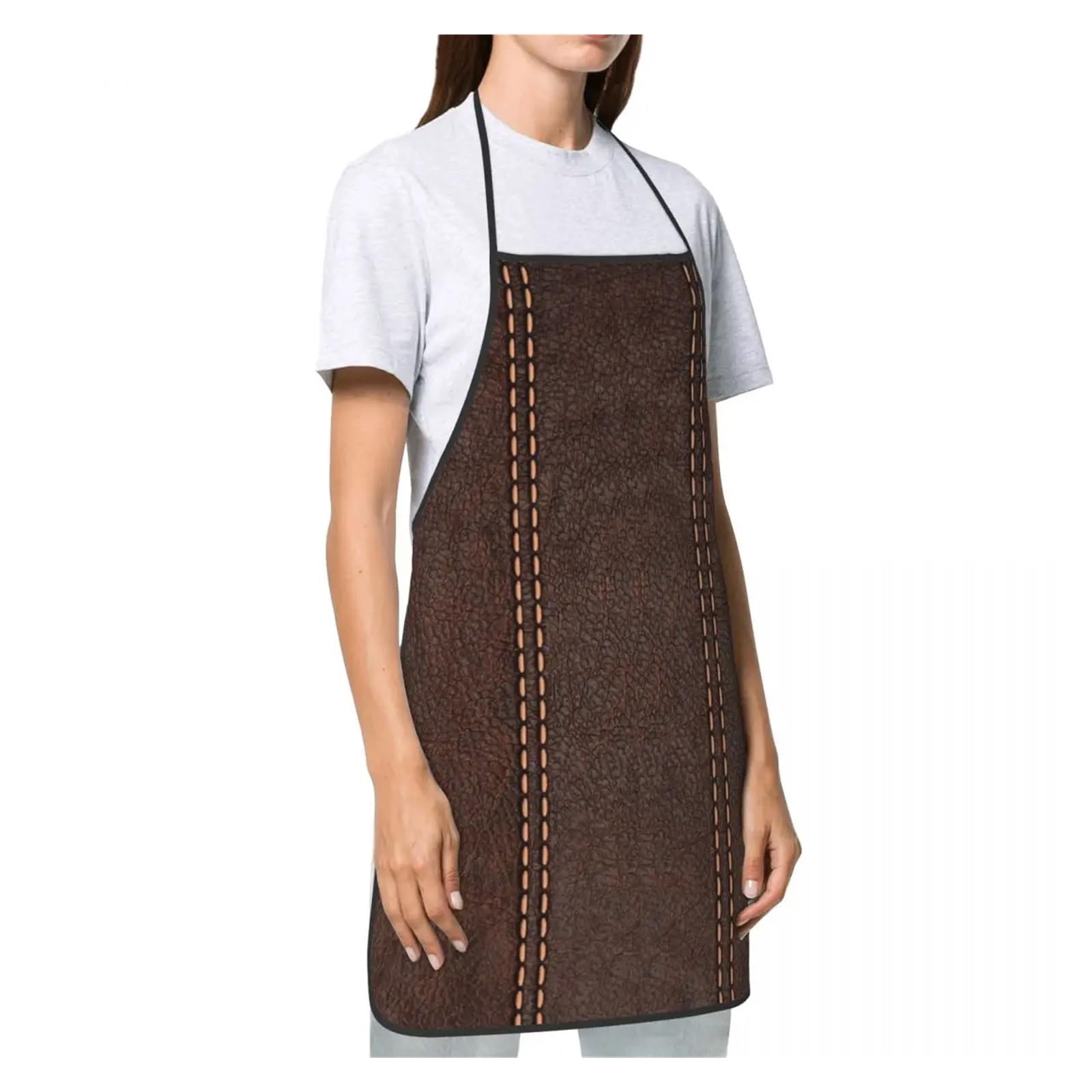 tablier cuisine Tablier imprimé de Textures cuir Vintage for hommes et femmes, unisexe for adultes, Chef Cuisine, Style médiéval, peinture
