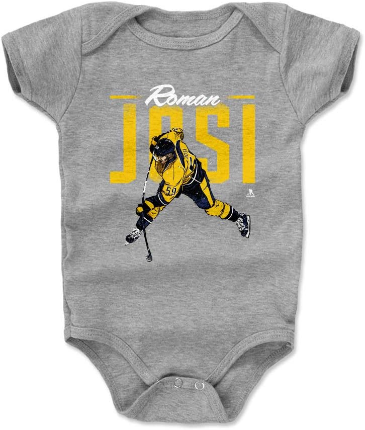 500 LEVEL Roman Josi Nashville Hockey Baby Infant One Piece Bodysuit (3-24 Months) - Roman Josi Retro
