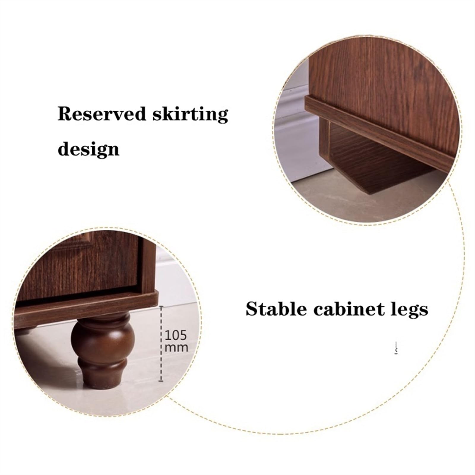 BLuVLy Meuble de Rangement Rustique pour Chaussures : Organiseur Fin avec poignée Vintage pour entrée ou Chambre (90 x 25,5 x 116,5 cm)