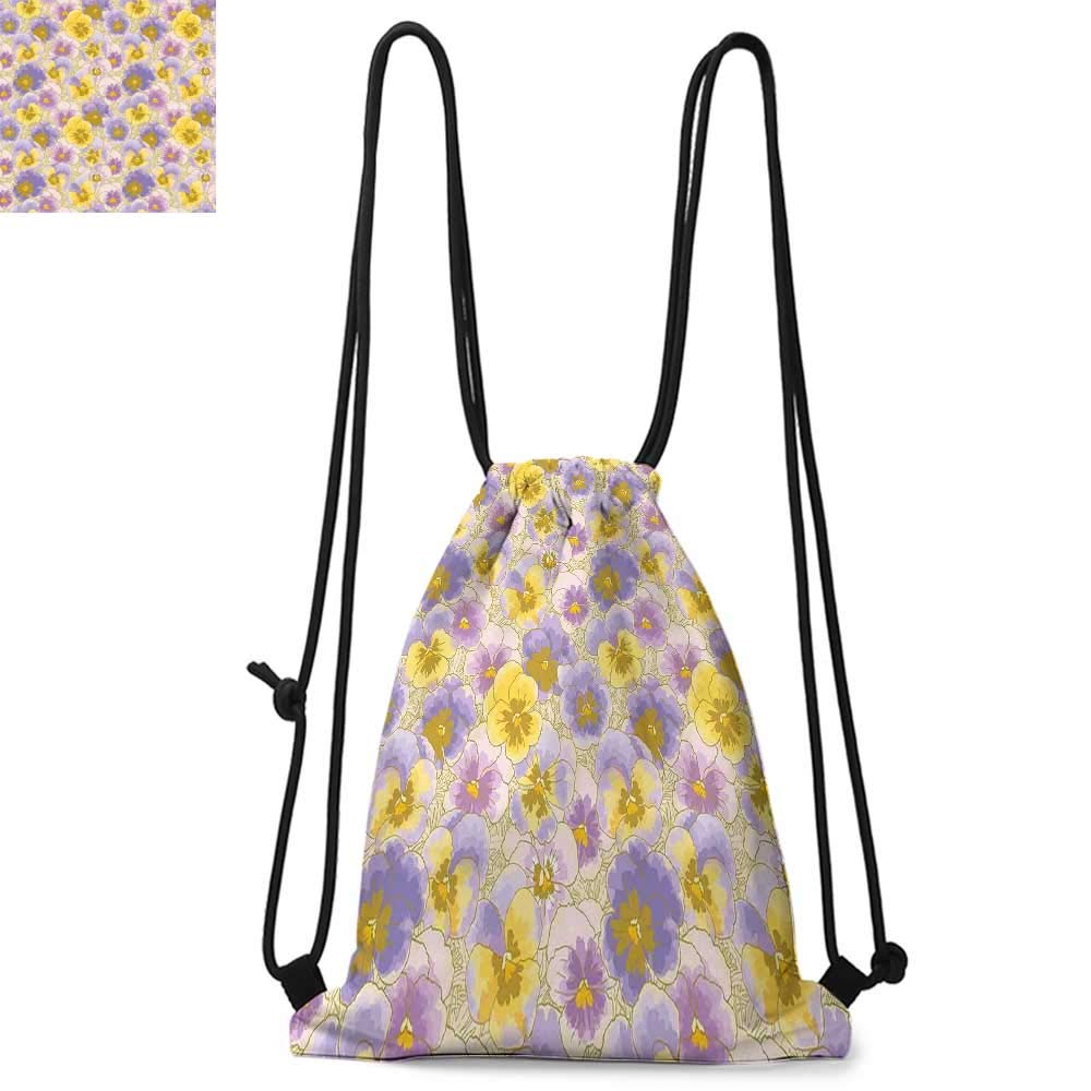 floral drawstring backpack