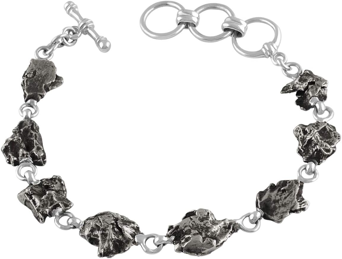 Starborn Creations Sterling Silver Campo del Cielo Meteorite Bracelet