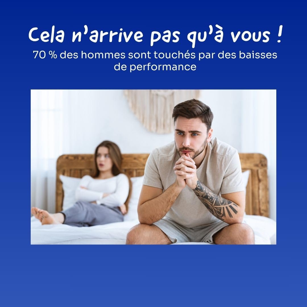 GARDE-À-VOUS Ginseng, Maca, Stimulant Puissant Pour Homme Actif - 100% naturel - Performance masculine et sportive - Formule Hautement Dosée - 30 gélules - Gingembre, Guarana, Fenugrec