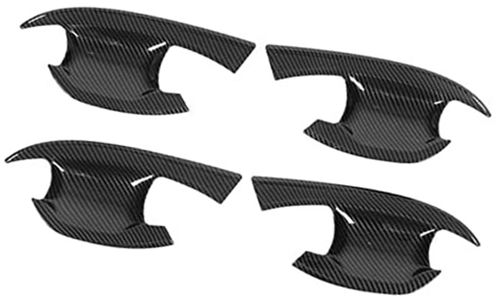 Szwaldaper Outer Door Handle caps Outer Door Bowl Decorative Patch Exterior Handle Protector Carbon Fiber Style Replacement, for Kia Sportage Nq5