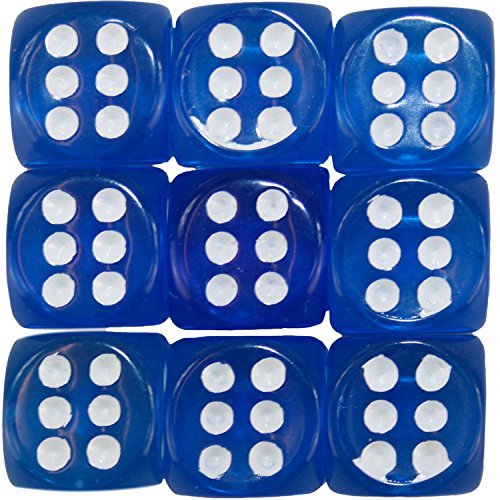 20st TrueFace Dobbelstenen Spelletjes Solid-Blauw M