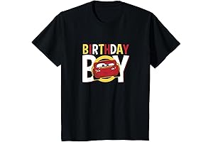 Pixar Cars Birthday Boy Lightning McQueen Youth T-Shirt: The Perfect Lightning McQueen Party Attire