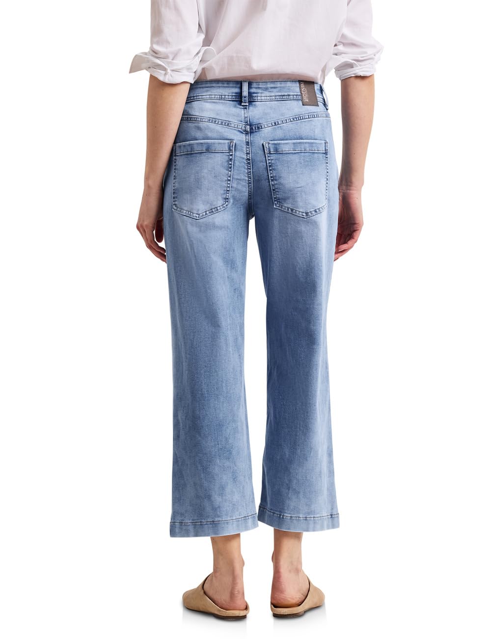 Street One Damen High Waist Wide Leg Jeans im Loose Fit 3818361