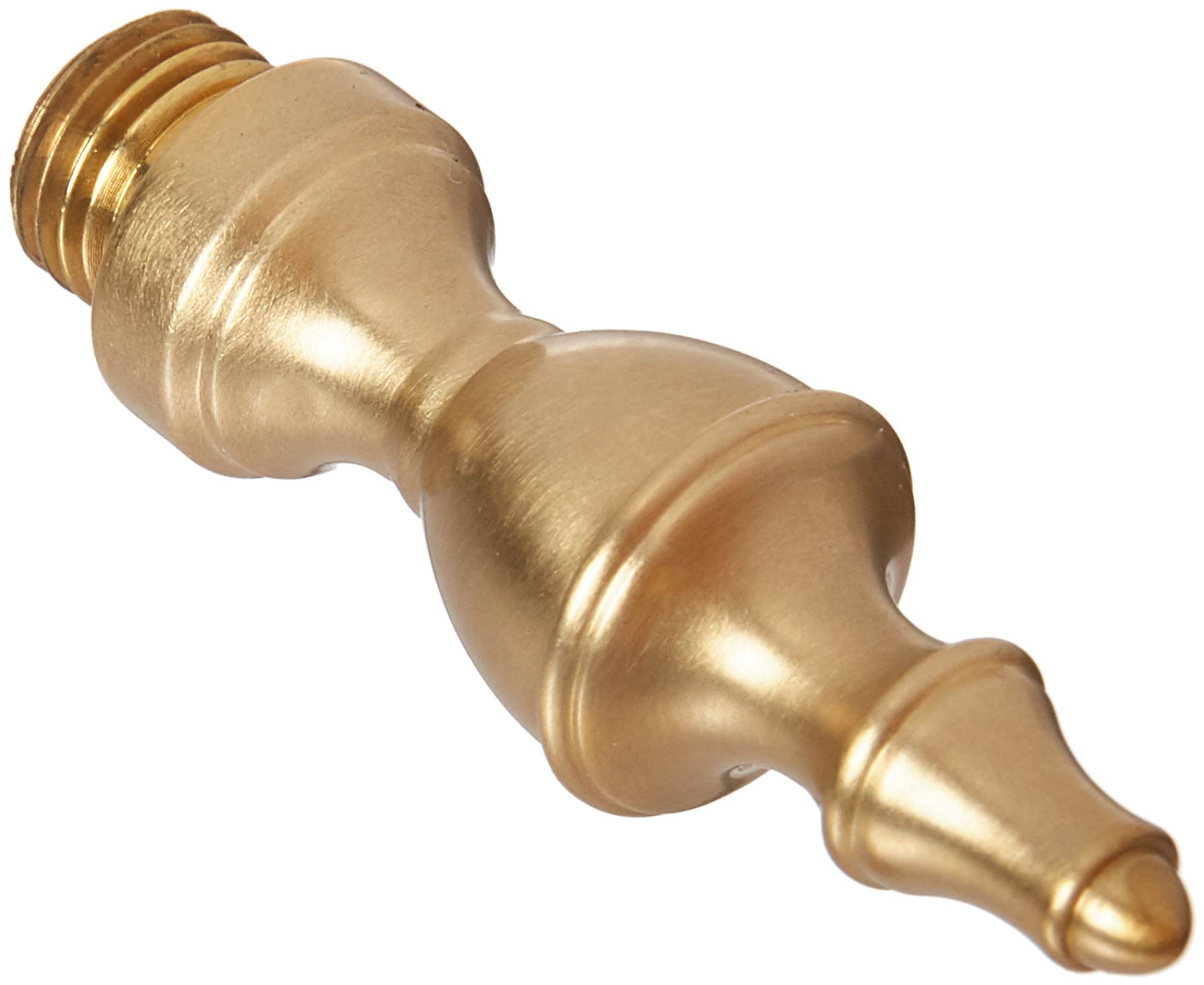 Baldwin1091033I Urn Tip Hinge, Vintage Brass