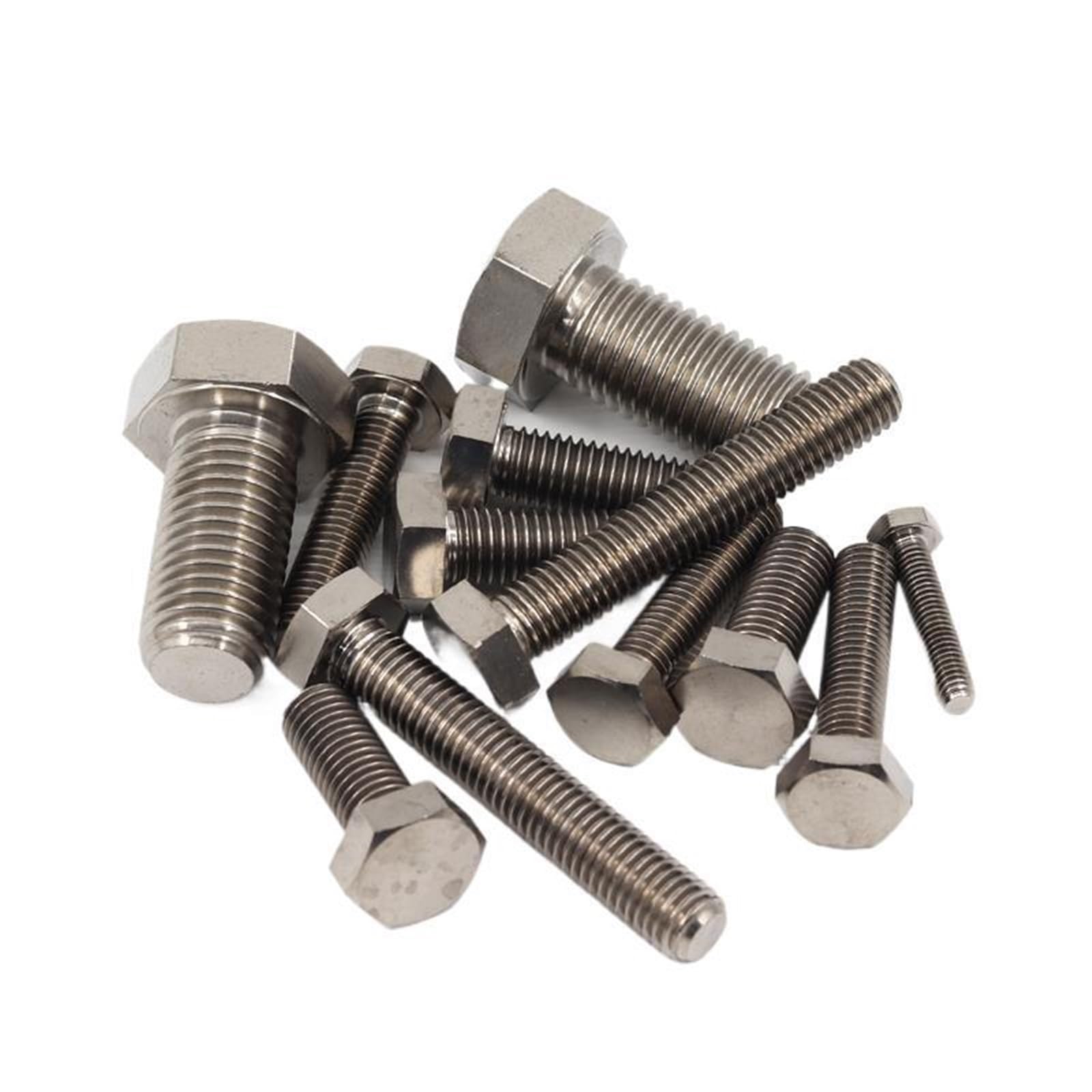 MUHUO Flanged hexagon bolt, 20-50Pcs M8x10/15/20-120mm External Hex Bolt Hexagon Head Screws(M8x90(20pcs))