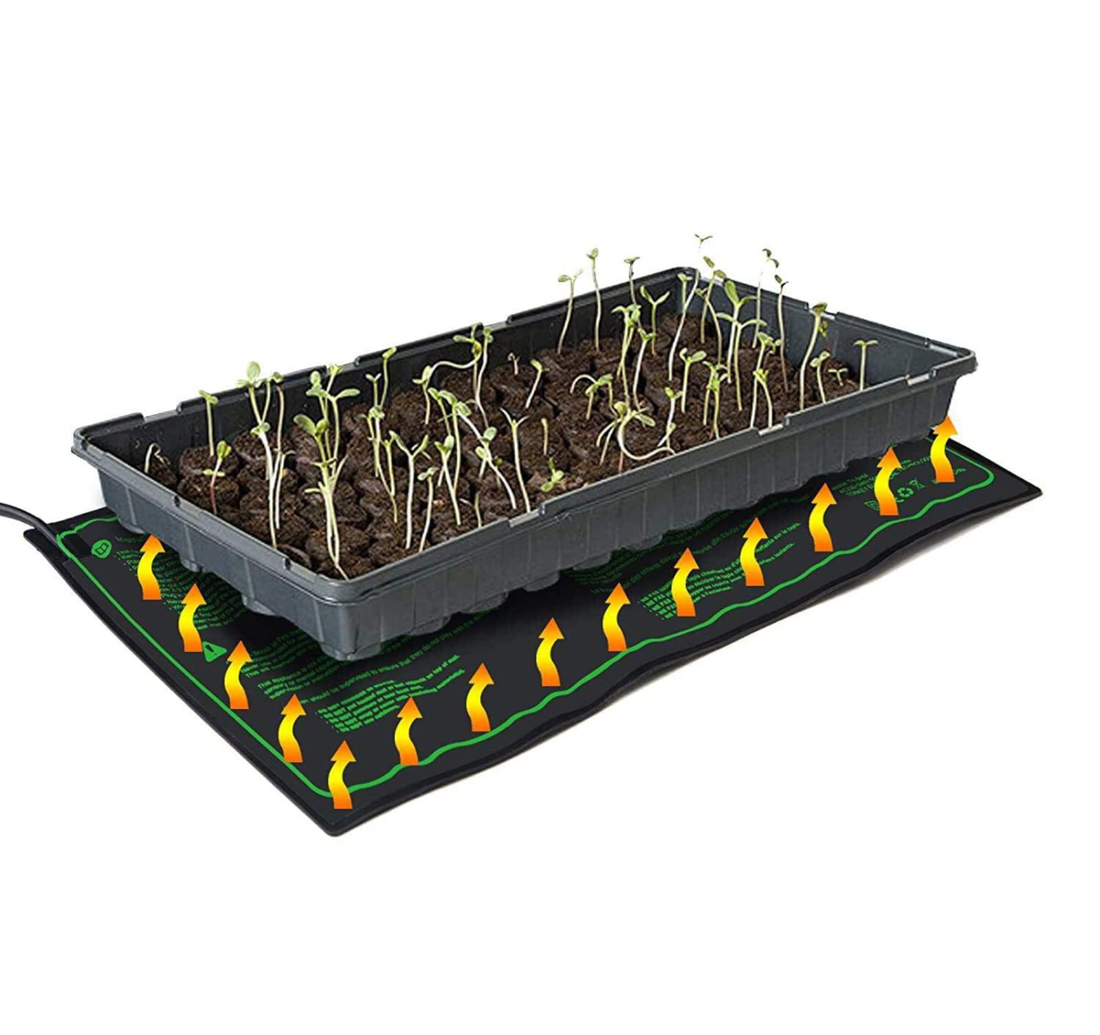 Tappetino Riscaldante per Piantine, Tappetino Riscaldante per Piante, Tappetino Riscaldante per Piantine con Termostato Tappetino Riscaldante per Serra Impermeabile per Piante di Rettili,48*20 Pollici