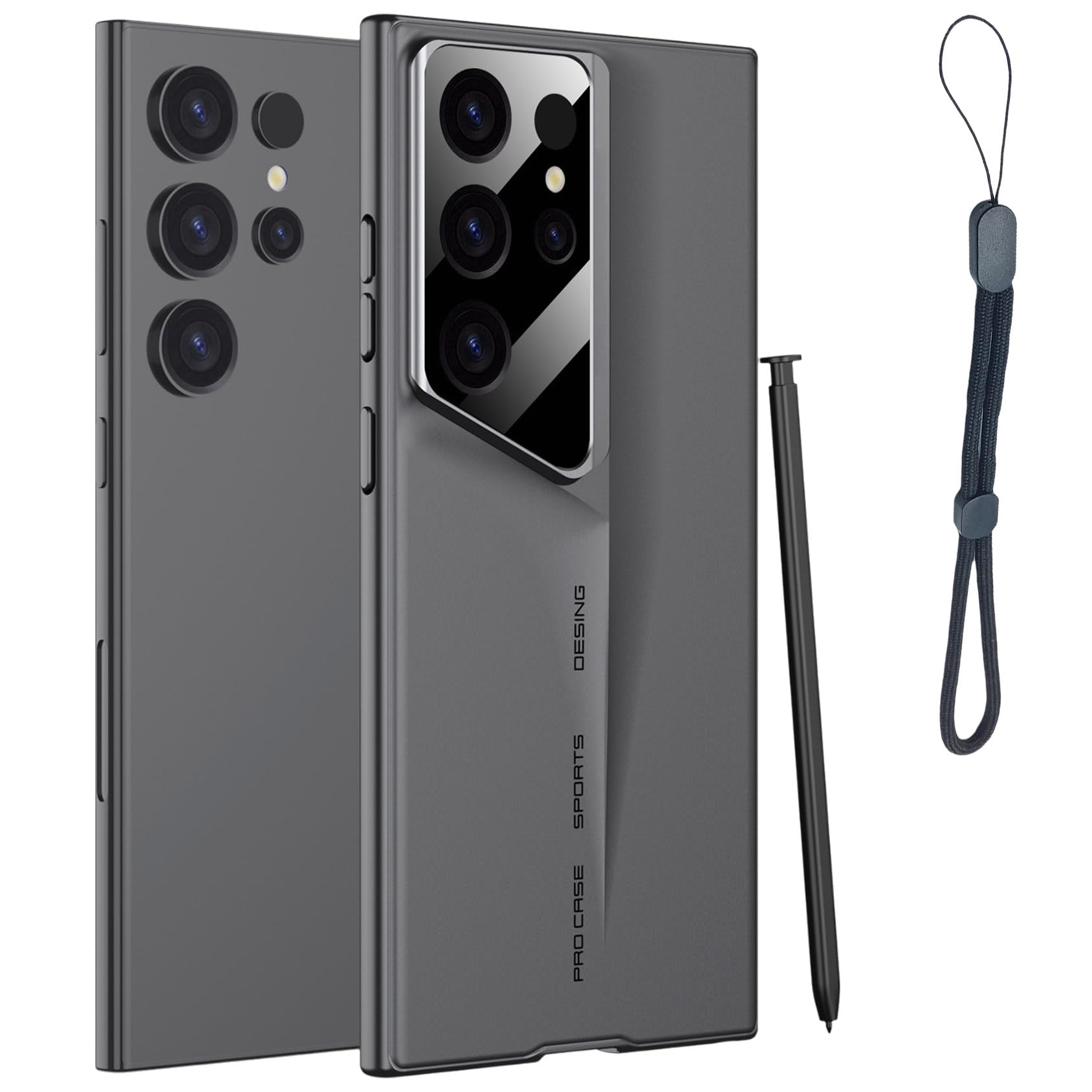 Luxury All-Inclusive Anti-Fall Protective Phone Case for Samsung Galaxy S24 S23 Ultra (Grey,S23 Ultra)