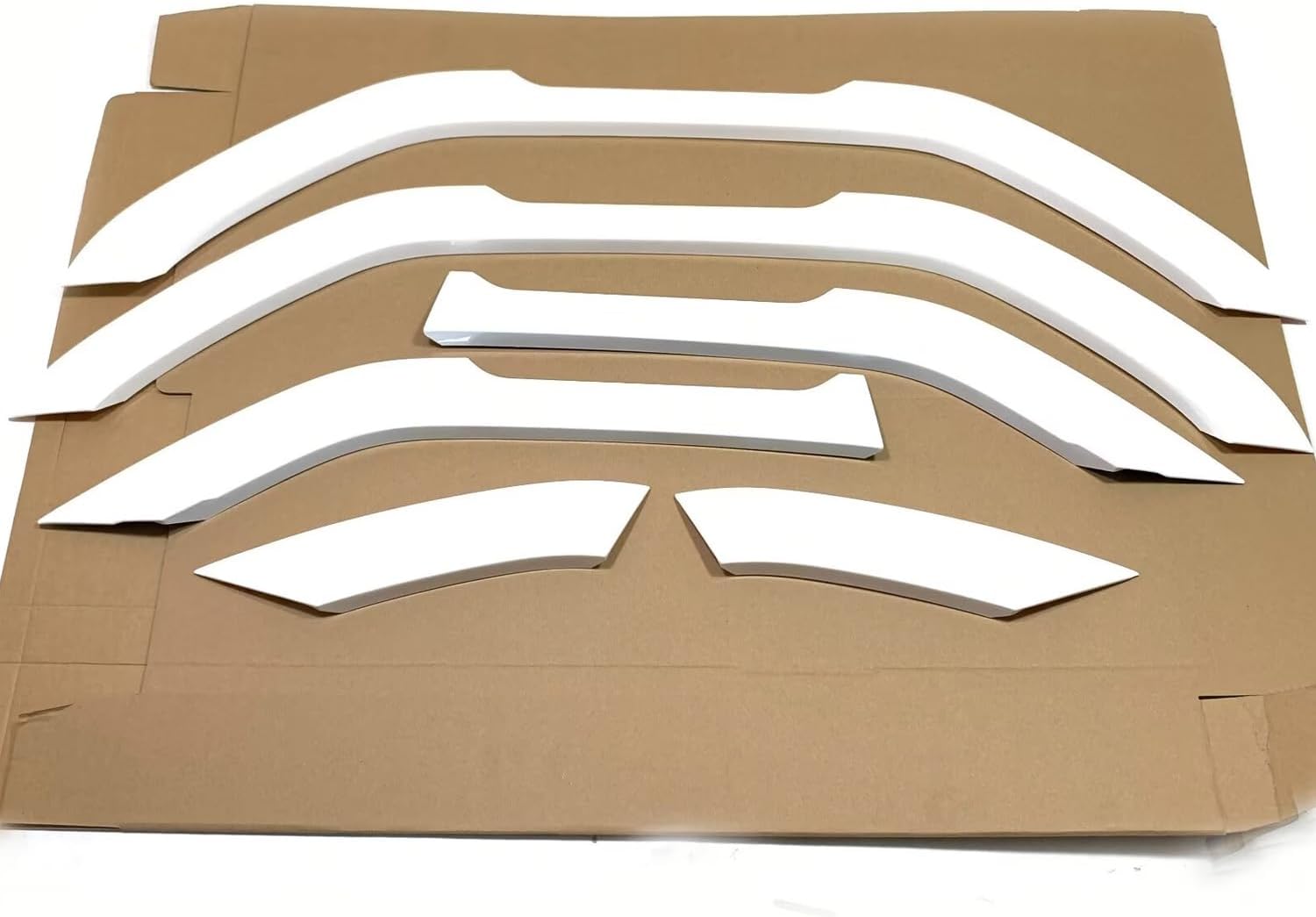 ITrims Car Accessories for Toyota Land Cruiser Prado J250 LC250 2024 2025 Fender Flares Cover Exterior Front Rear Fender Flares Wheel Arch Extension Cover Trim ABS 6PCS (White)
