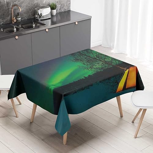 Vista 36 de Mantel Redondo para mesa de 4 sillas, morado y rosa, naranja, mantel para exteriores, 30 x 30 pulgadas