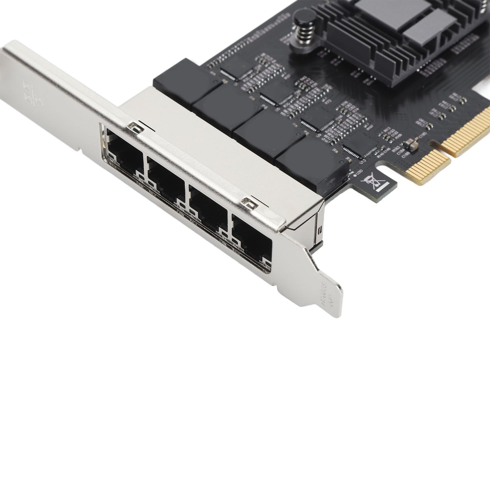 Ejoyous Carte Réseau PCIe 2.5Gb, 4 Ports RJ45 RTL8125BG