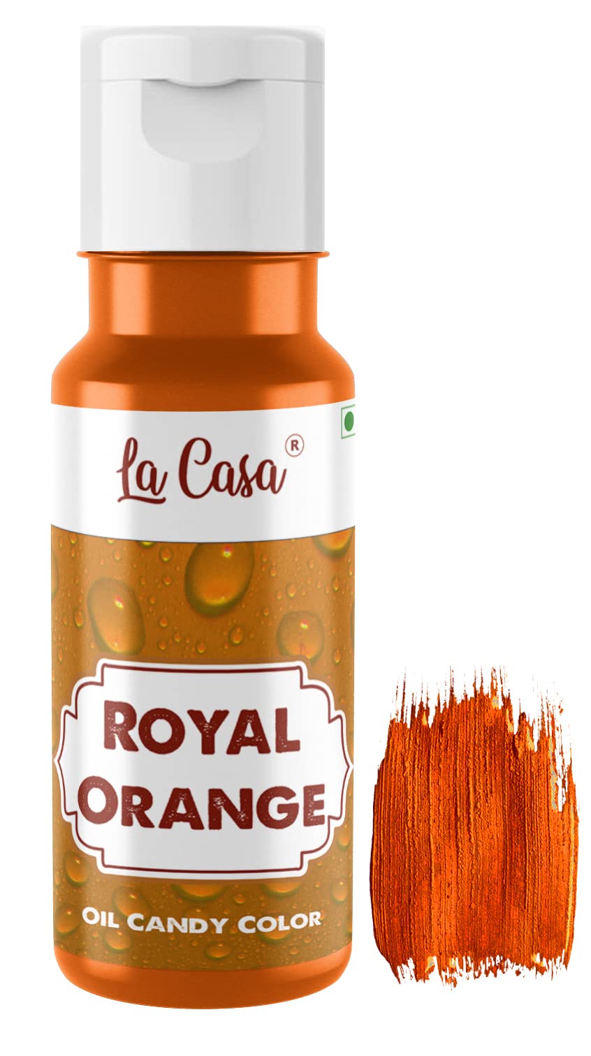 La Casa Edible Oil Candy Color - ORANGE | For Candy Melts, Chocolates & Oil based Products | 40ml |