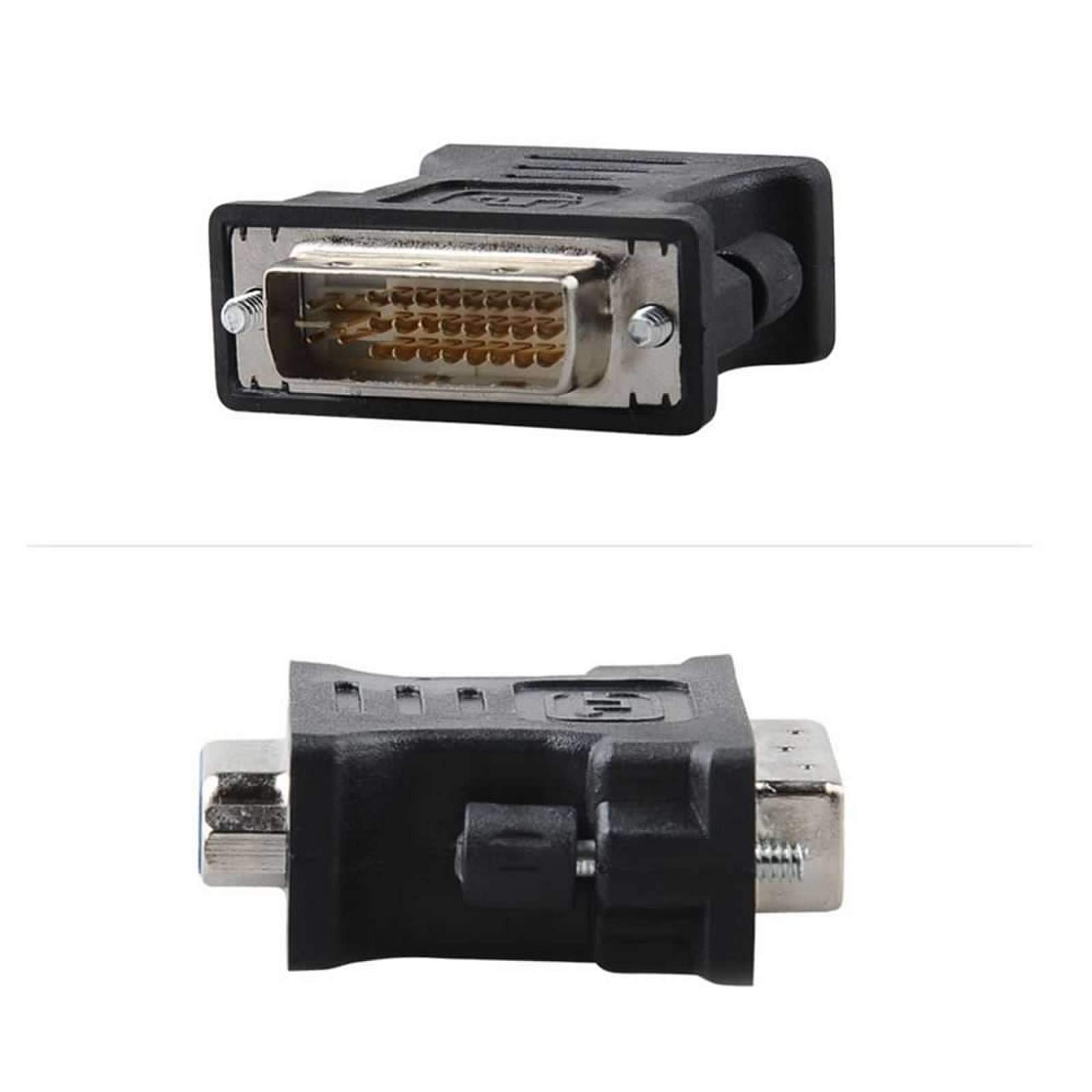 Adaptateur vidéo DVI-I 24+5 Broches mâle vers VGA pour PC Portable