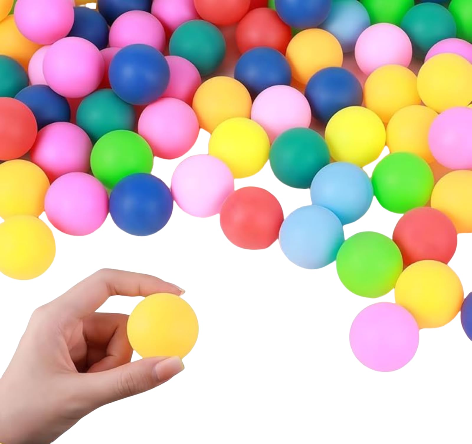 Pelotas de Ping Pong, 60 Piezas 40 mm Color Pelotas de Ping Pong para Adultos y Niños Mezcla de Colores