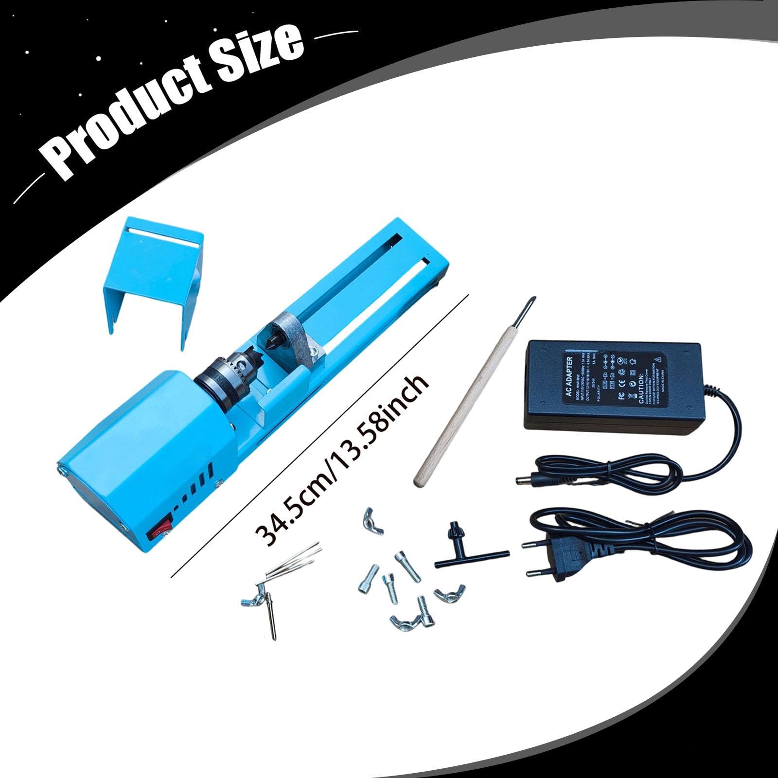 Harilla Mini torno para bricolaje, carpintería, profesional, de, herramienta rotativa compacta, torno para de madera, manualidades, torneado