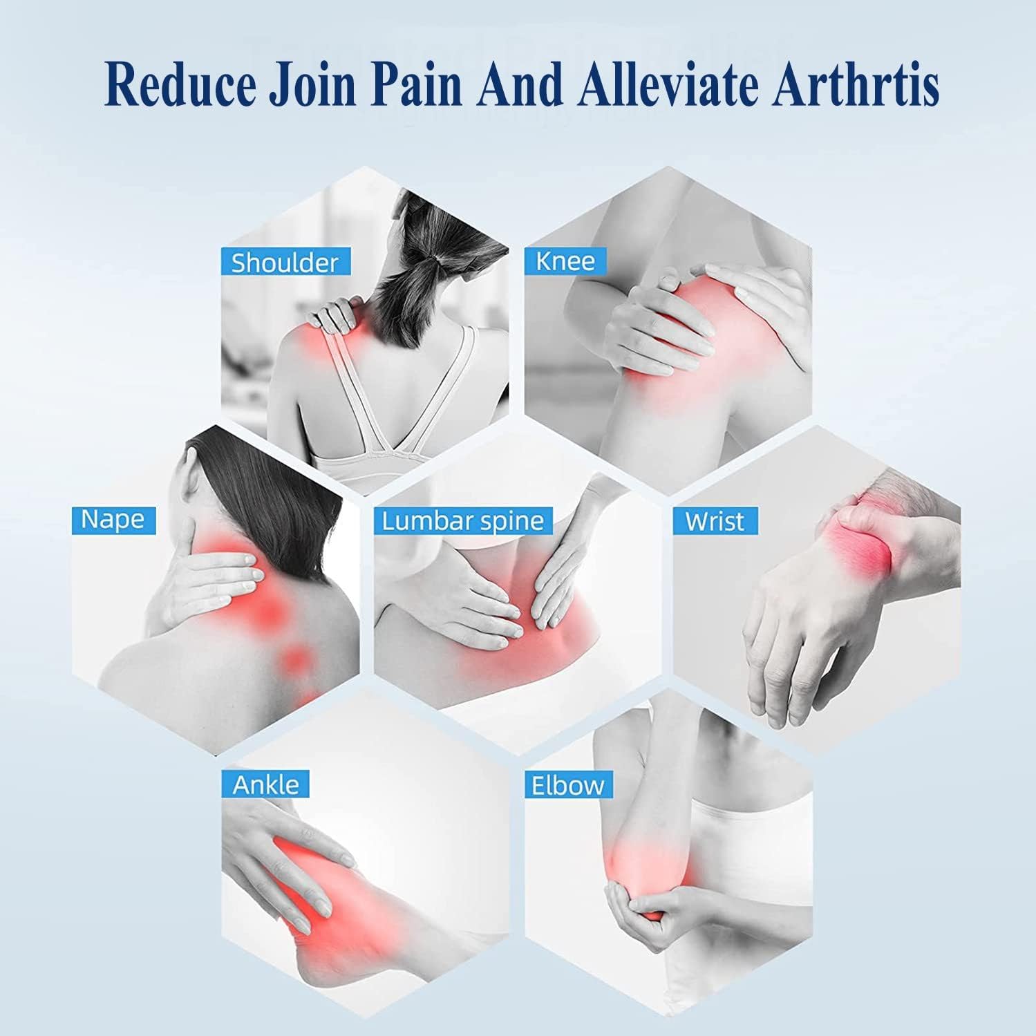 Penna Terapia Luce Rossa LED 5 Rosso Blu 4 Modalità Riduce Dolore Ferite Labbra