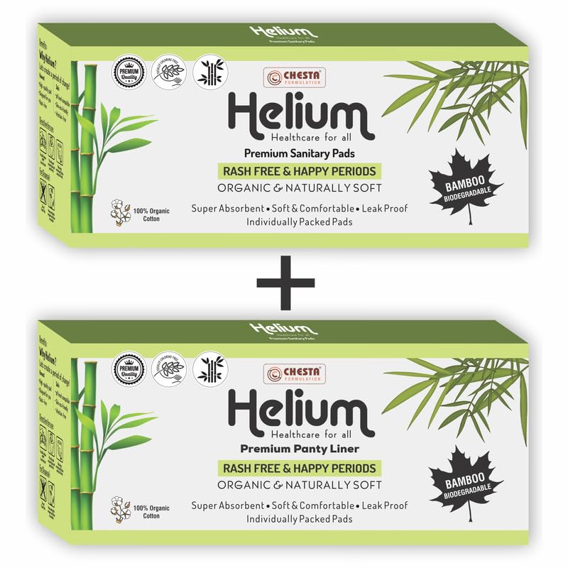 Chesta Formulation Premium Helium Biodegradable Sanitary Pad And Panty Liner Combo Pack [XXL-20 Pads + 30 N Panty Liner] Organic And Natural Soft High Absorbent Extra Long Periods (B0CV9N8YZ9) Amazon Price History, Amazon Price Tracker