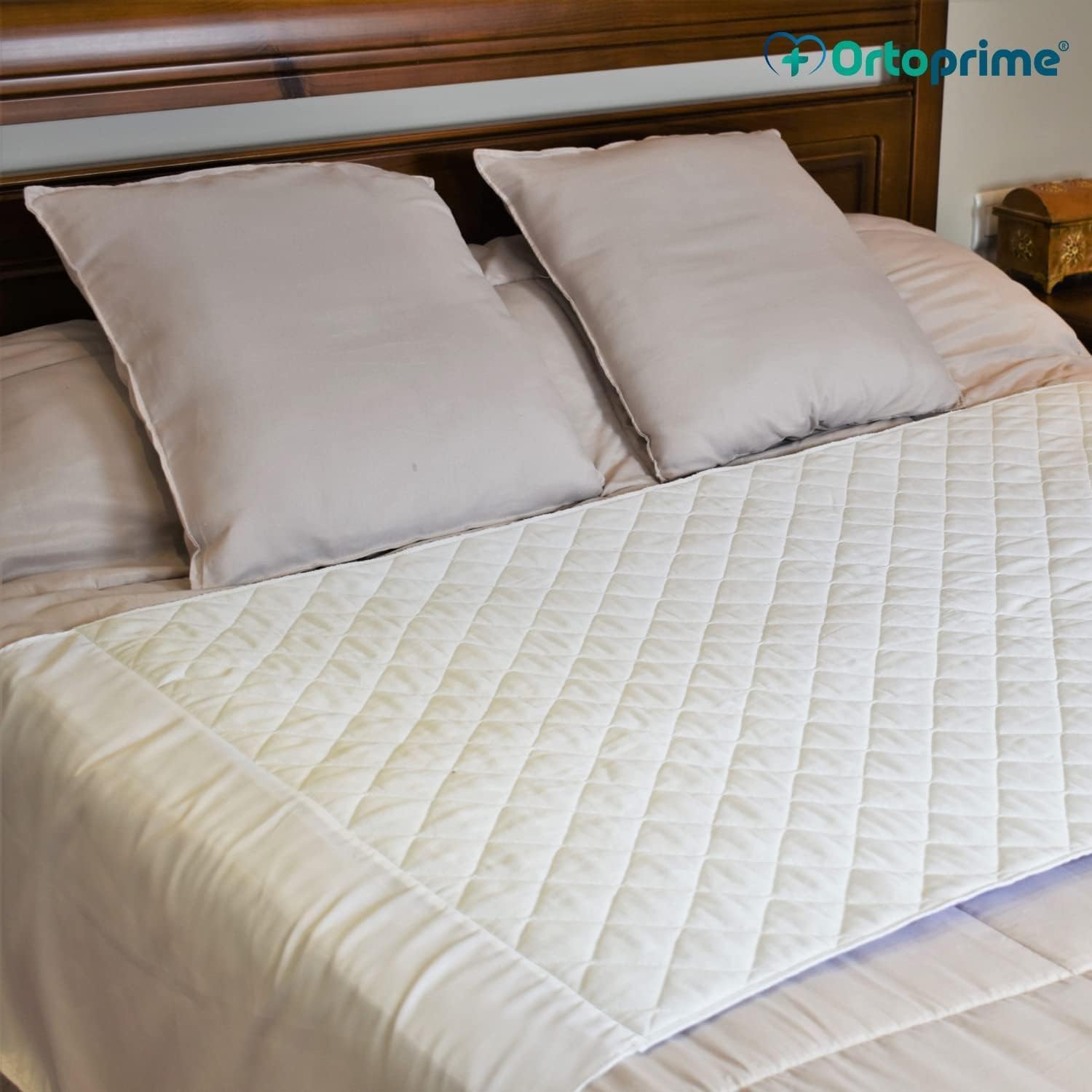 OrtoPrime Empapadores Cama Adultos LAVABLES 135 cm - ABSORBENTE 4,5 Litros – Grande - PROTECTOR Colchón Impermeable - Reutilizable 400 Lavados