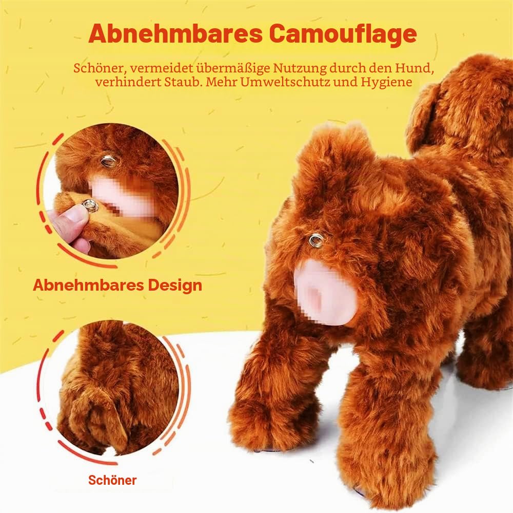 ELSHY Paarungsspielzeug Für Rüden, Pet Estrus Vent Hundespielzeug Männliches Hundesimulations-Paarungsspielzeug Für Angstlinderung, Welpen Dummy Lustiges Lüftungsspielzeug-Brown Braun||25cm / 9.8inch