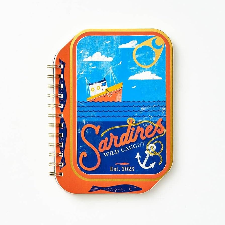 Amazon.com : Waste Not Paper, Sardine Die Cut 2025 Planner