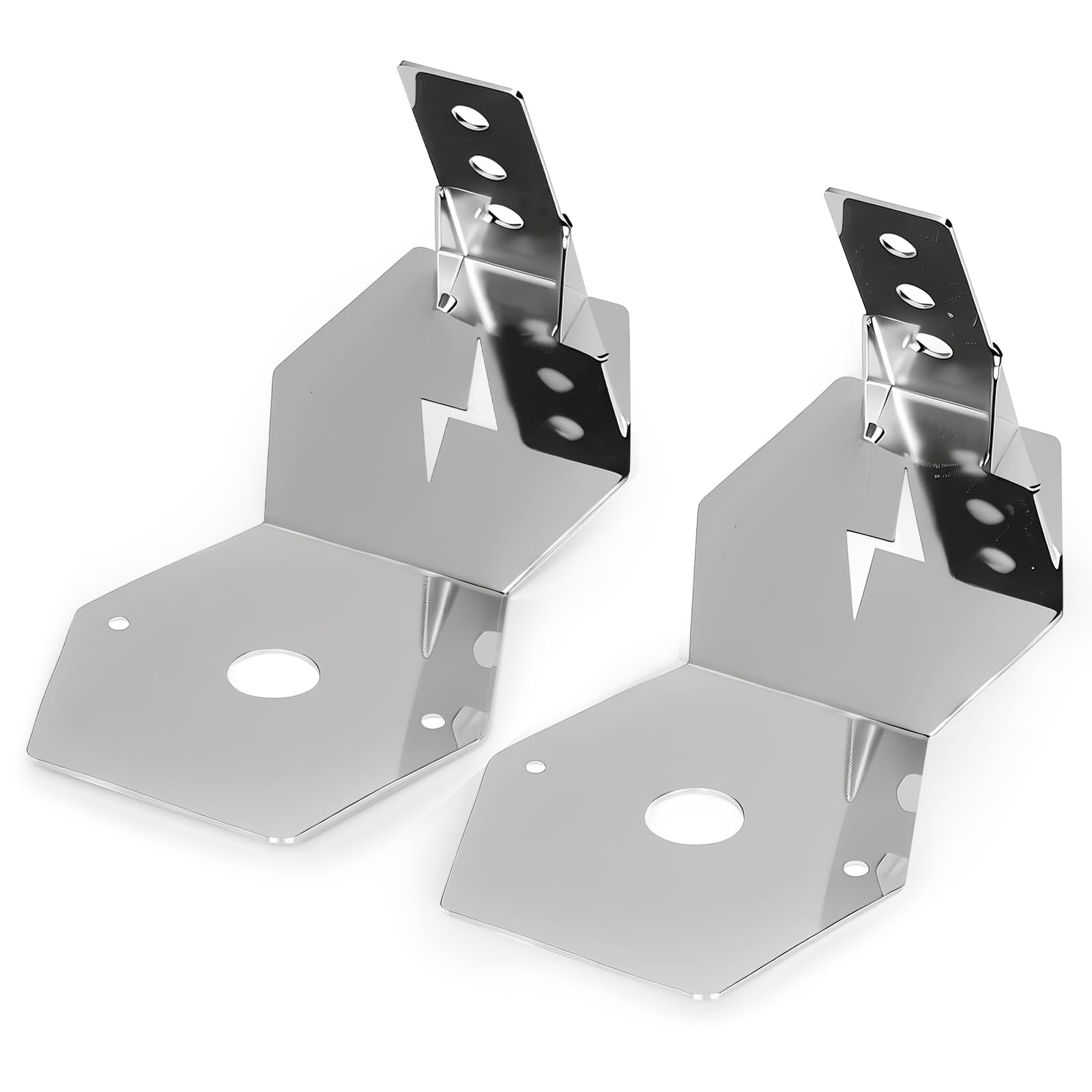 JADSOrBoBi Stainless Steel Watermelon Light Brackets, Universal Angled Turn Signal Mount Holder for Semi Trucks, Compatible with Peterbilt Kenworth