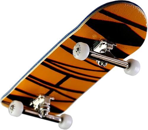NOAHWOOD PRO - Patinetas para dedos (NW11s Kickflip Deck de 3.819 in x 1.339 in, 5 capas de madera de arce de color hecho a mano)+((actualización de