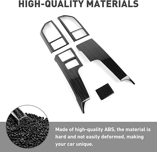 Miniatura 10 de Kit de cubierta de panel de tablero de consola central para Ford F150 2015-2020, kit de decoración interior para Ford F150 2015-2020 (5 unidades,