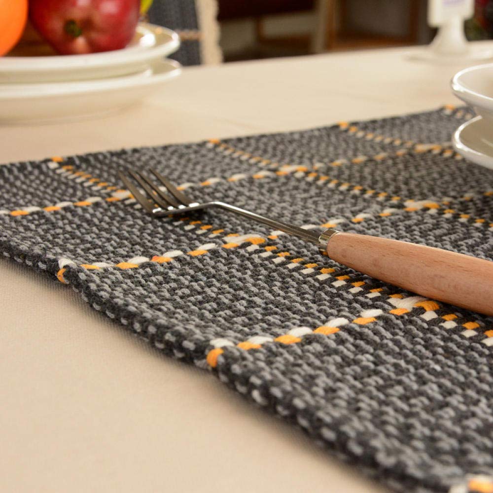 Tischset, Couchtischunterlage, Tischset, stilvolle Schreibtisch-Tastaturunterlage, Notebookunterlage, Blau,Hitzebeständige Tischsets(Orange)