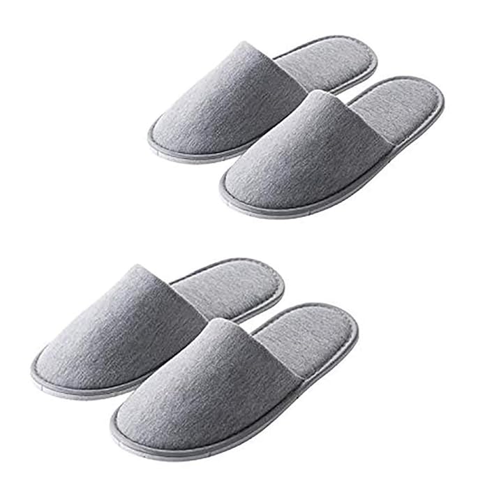 Rocutus 2 Pair Disposable Slippers,Disposable Slippers Bulk Guest