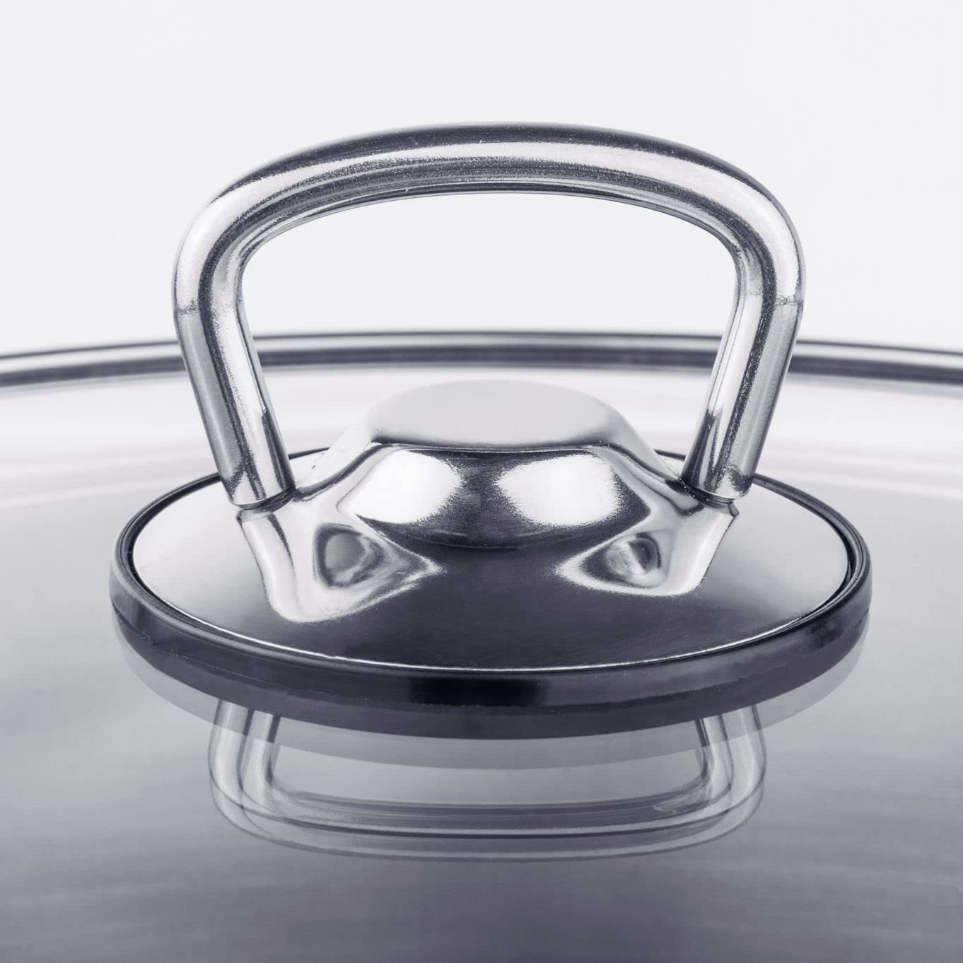 Olla XXL de Acero Inoxidable Con Tapa de Cristal - 20 L / 30 x 28 cm - Universal Con Base de Aluminio - Multiusos Para Cocina y Horno, Apta Para Lavavajillas - Plata
