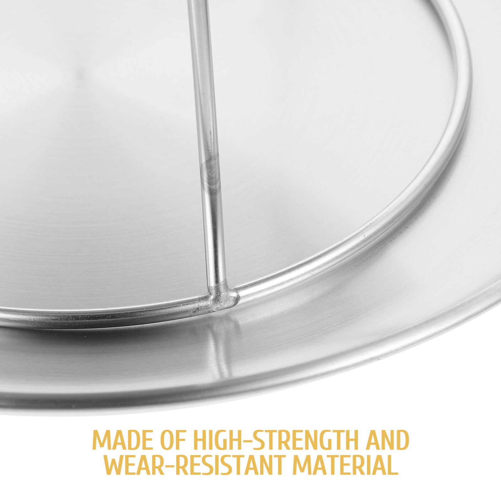 BESPORTBLE Set Vassoi da Portata in Acciaio Inox Resistente per Dolci e Antipasti, Supporto per Cupcake e Dessert Riutilizzabile, per Feste, Matrimoni e Buffet