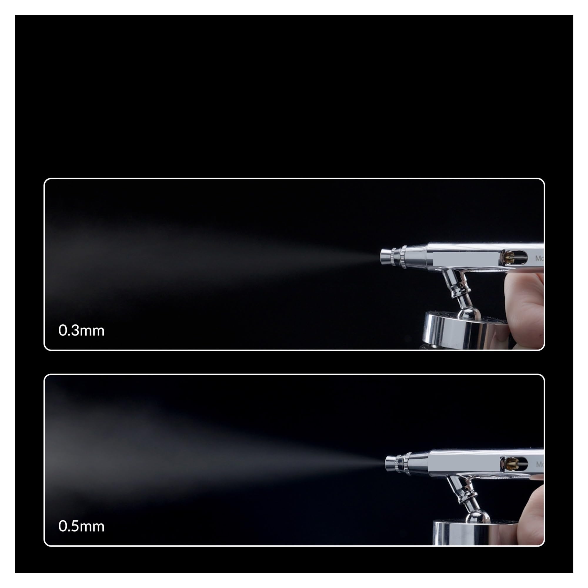 Pistola Rociadora, Pistola pulverizadora serie Premium: juego de boquillas dobles 0,3 y,5 mm