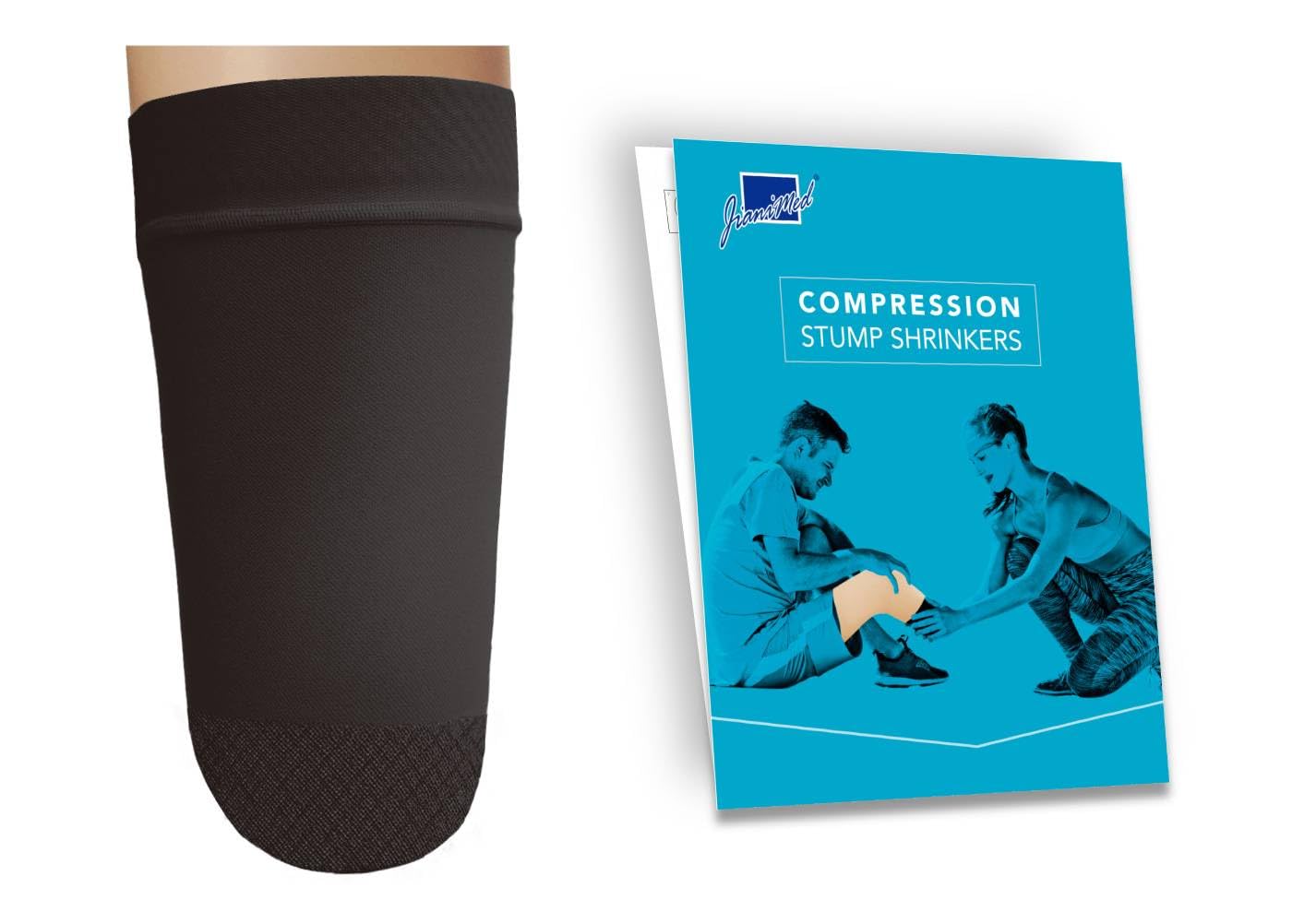 JianiMed Prosthetic Stump Shrinkers – Above Knee, 35cm, Compression, Amputee Socks, 20-30, Daily use, Taiwan Excellence 5XL