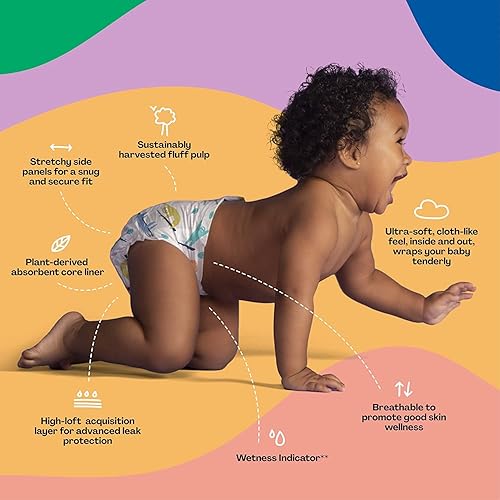 Miniatura 7 de Hello Bello Pañales para bebé de alta calidad, talla 5 I, 20 unidades, desechables, extraabsorbentes, hipoalergénicos y ecológicos con ajuste cómodo