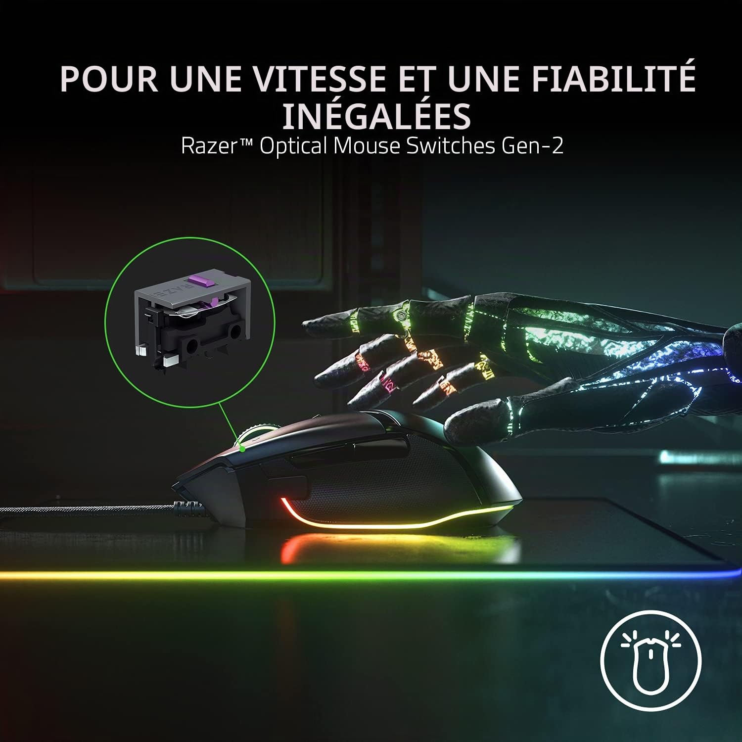 Razer Leviathan V2 X - Barre de Son de Gaming pour PC (avec Haut-parleurs & Basilisk V3 - Souris Gaming Filaire (10+1 Boutons programmables, Molette HyperScroll Tilt, Interrupteur de Souris