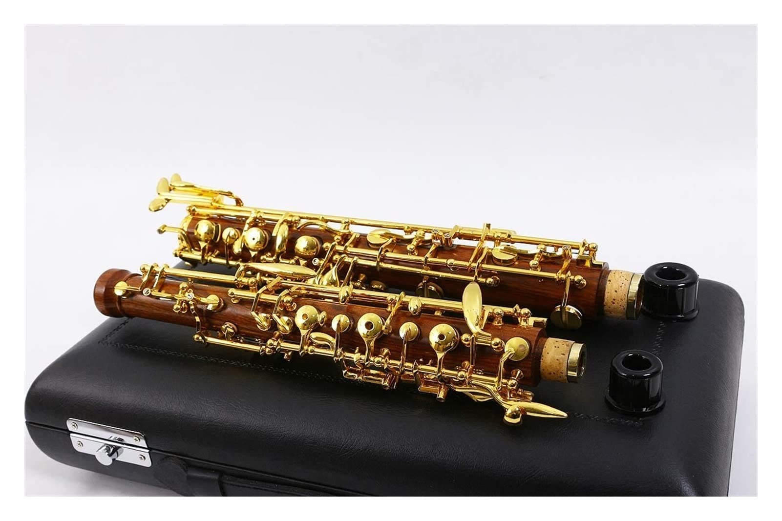 Ebonit/Palisander Oboe C-Taste Links F-Resonanz Halbautomatische Oboe-Fall Oboe-Teilen Oboe Instrument (Color : Rosewood)