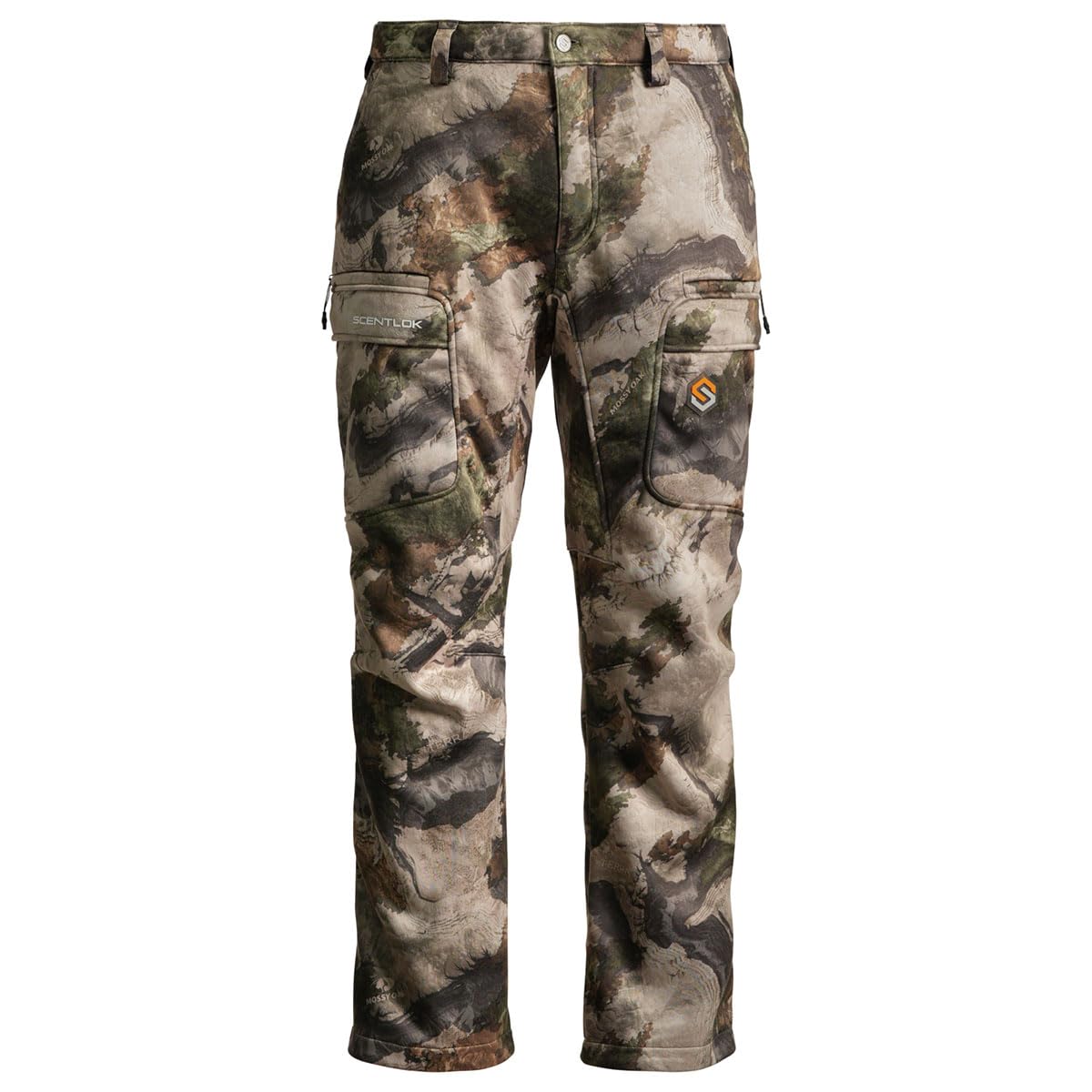 ScentLok Ridge Midweight Hunting Pants for Men – Odor Control, Water-Repellent, Fleece-Lined, Silent Fabric, 7-Pockets