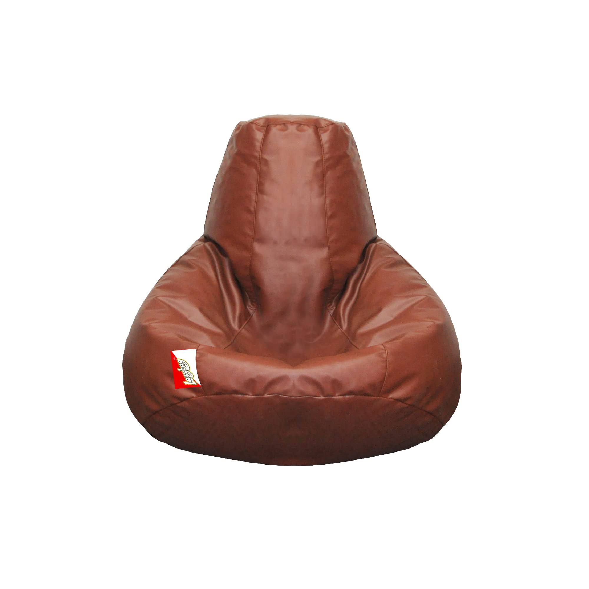 LAZYBAG Bean Bag Chair, Furniture for Kids. XXXL Bean Bag Cover, Playing Video Games or Relaxing, for classrooms, daycares, Libraries or Work from Home (Brown - 3XL Size)