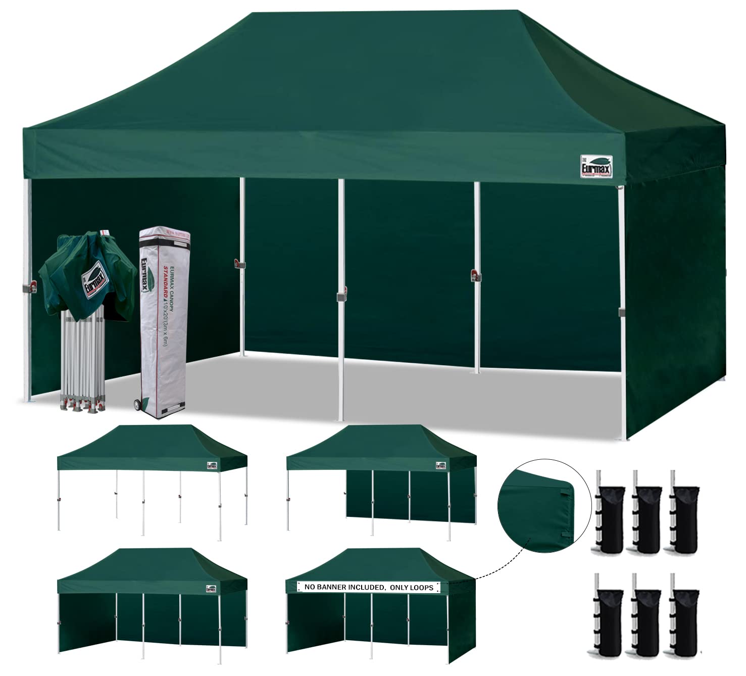 Eurmax USA 10x20 Pop Up Canopy Tent