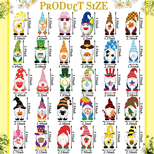 30 imanes decorativos de gnomo para refrigerador miniatura 2