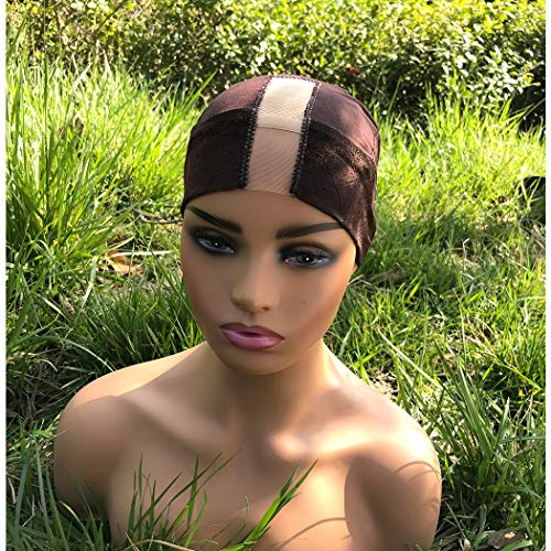 Lace Wig Band Cap 2- In- One Lace Wig Band With Wig Cap By Hairline And Part For Seamless Transition For Frontal And Lace Wigs (Lace wig grip cap, Brown)