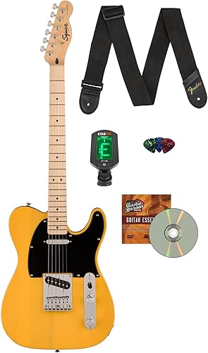 Miniatura 13 de Fender Squier Sonic Telecaster - Paquete California Blue con afinador, correa, púas y DVD de guitarra Austin Bazaar