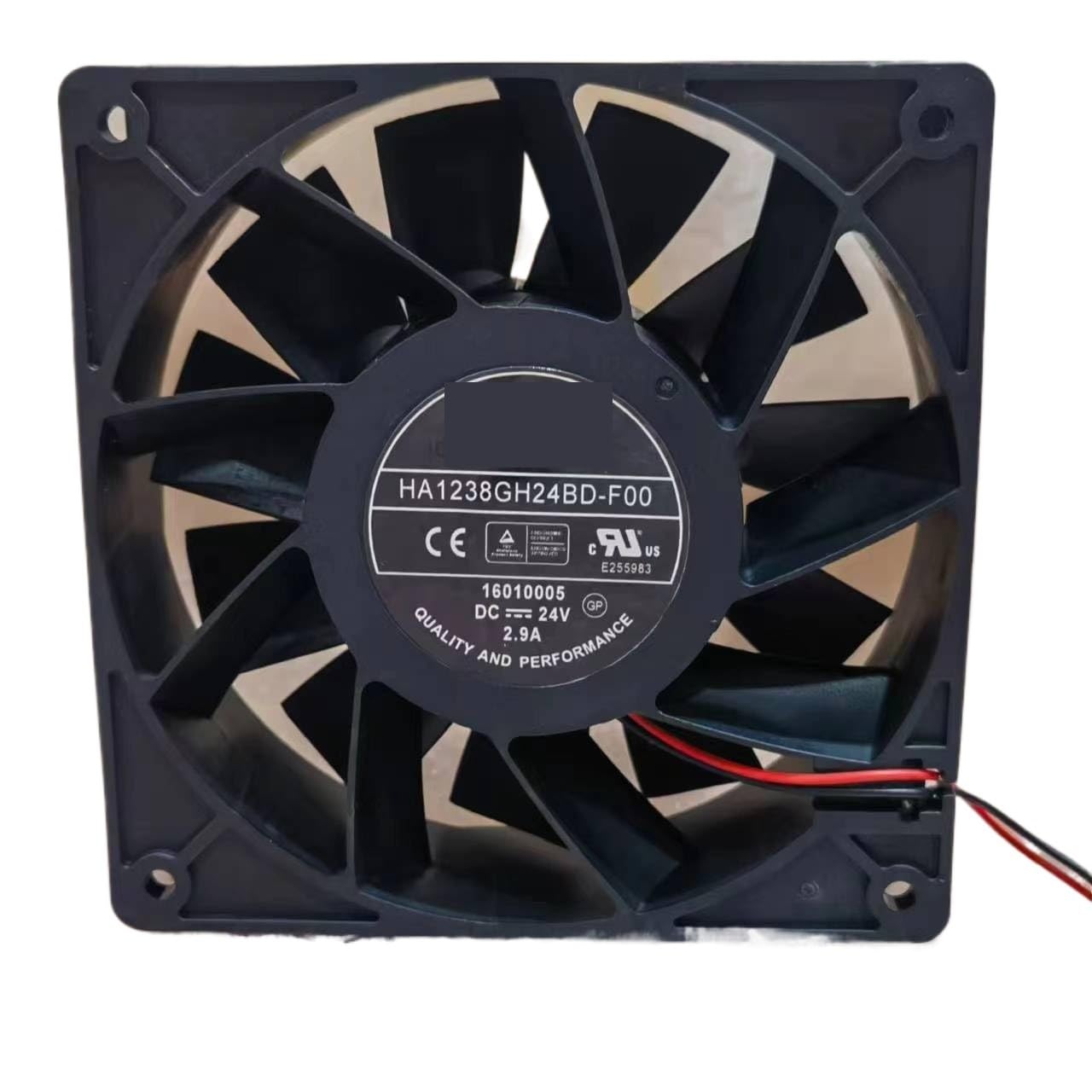 Ventilador de refrigeración para Servidor 2 Cables HA1238GH24BD-F00, 24 V CC,9 A, 120 x 38 mm