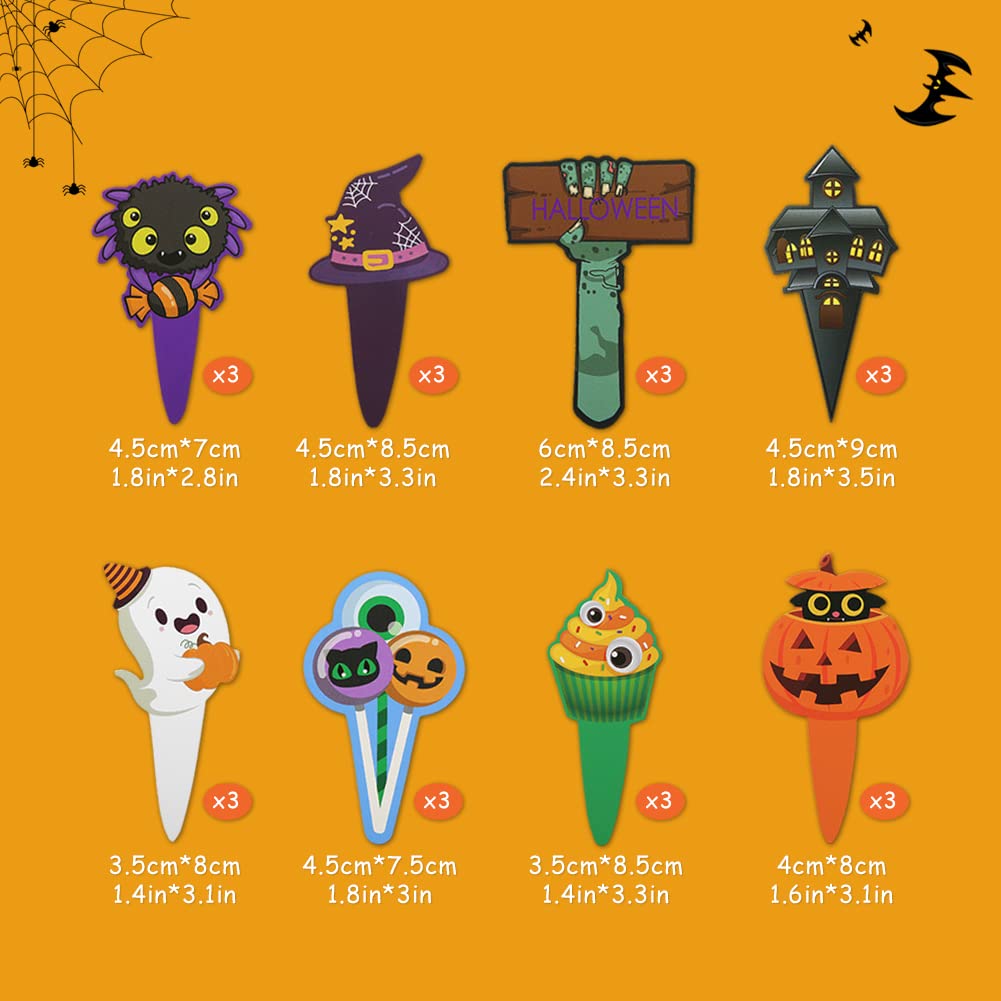 Halloween Cupcake Förmchen & Topper – 24-teiliges Set Mit Geistern, Fledermäusen, Kürbissen Für Die Party-Deko