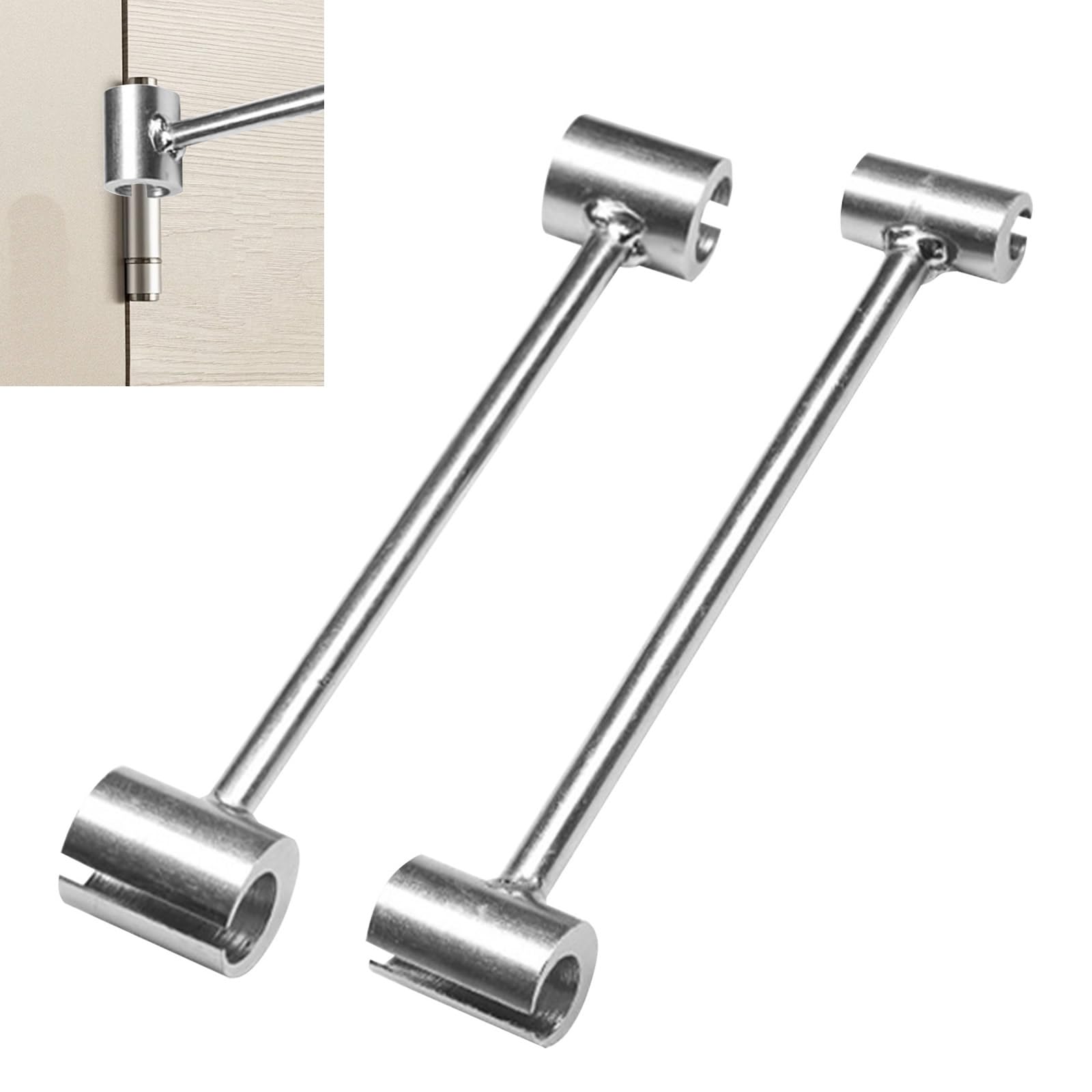 Inscrip Hinge Adjustment Tool, 2Pcs/Set Door Hinge Repair Spanner, 8-19mm & 19-25mm Door-Hinge Adjuster Wrench, Hinge Bender, Hinges Adjustment Wrench Tool for Fire Clean Room Security Door