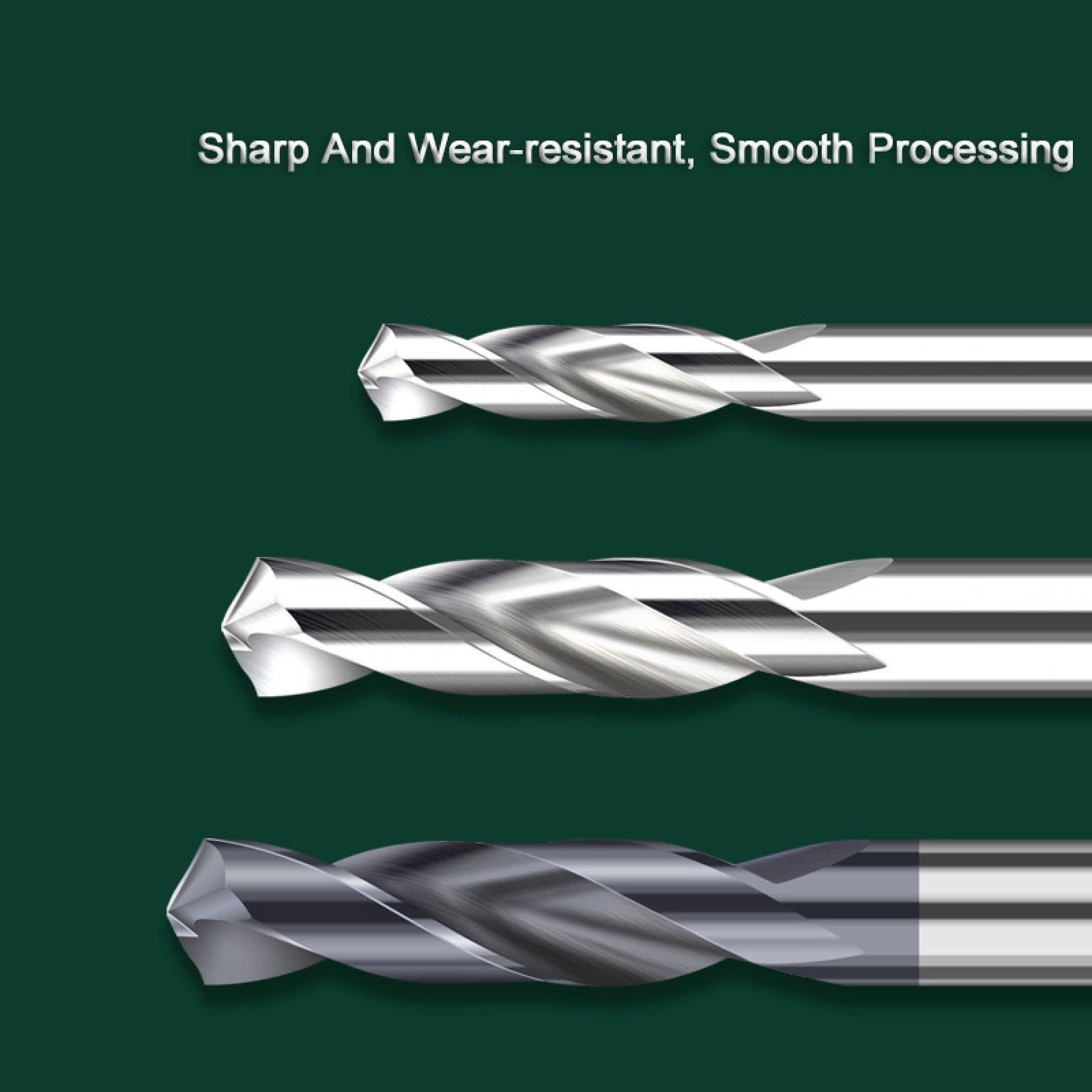1 pz Punte da trapano in carburo per foratura CNC di metalli Punte da trapano in acciaio al tungsteno per utensili da foratura in alluminio per lavorazione dei metalli 1,5-16 mm (7,8 mm)