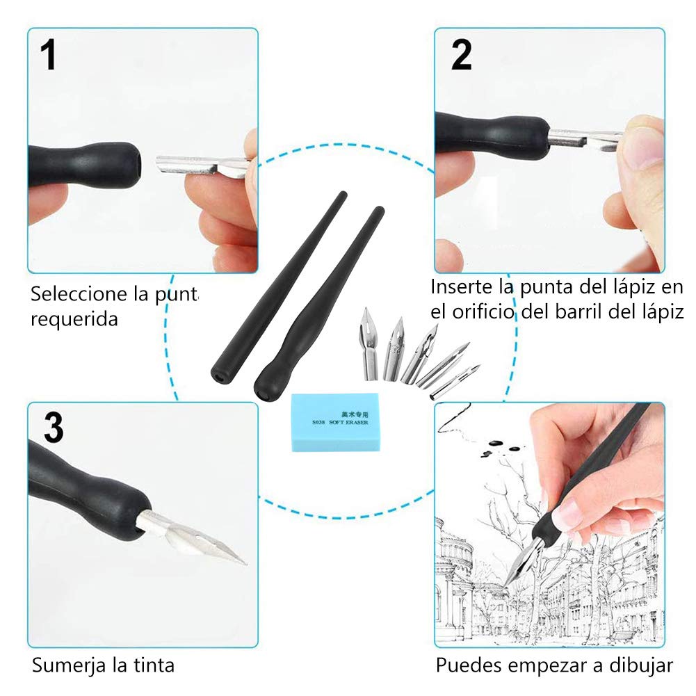 Amazon | 漫画ペンセット つけペンセット 漫画描画ペンセット